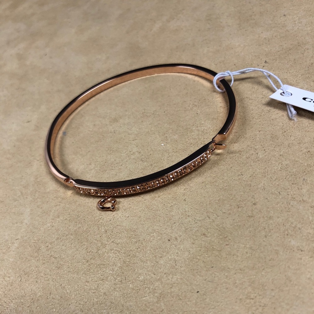 Coach Signature Pave Bar Bangle - Picture 4 of 9